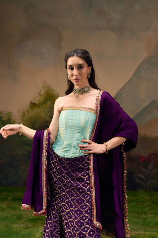 Lehenga Set for Indian Wedding – Multicolor Naad Reet by Muskkaan Kapadia