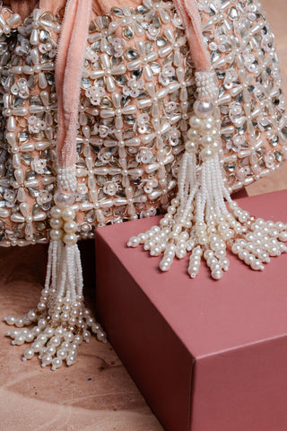 Pink flower bed nano bag