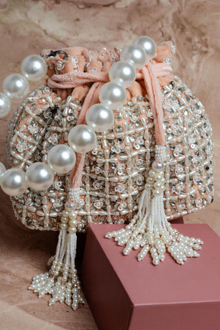 Pink flower bed nano bag