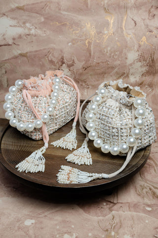 Pink flower bed nano bag