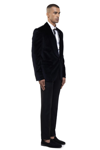 Black shawl lapel tuxedo set