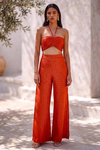 Co-Ord Set for Stylish Occasions – Orange Golden Hour by Nautanky