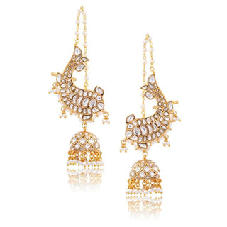 Earrings for Indian Weddings – Gold Gossa Macchi by Amraani