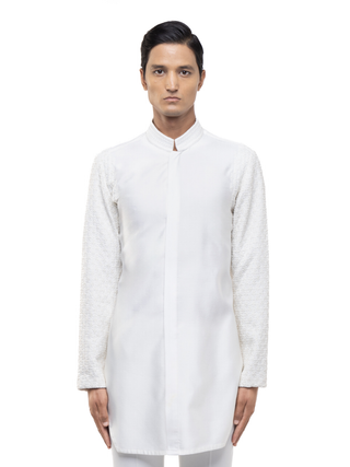 Ivory deconstructed kurta set