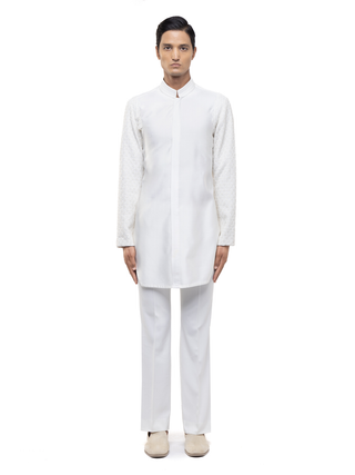 Ivory deconstructed kurta set