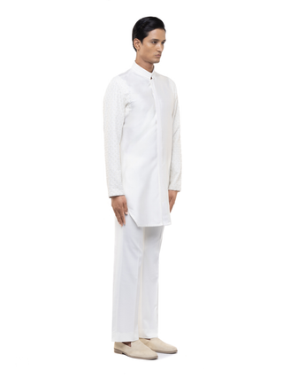 Ivory deconstructed kurta set