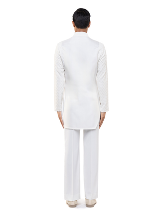 Ivory deconstructed kurta set
