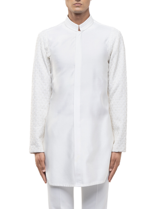 Ivory deconstructed kurta set