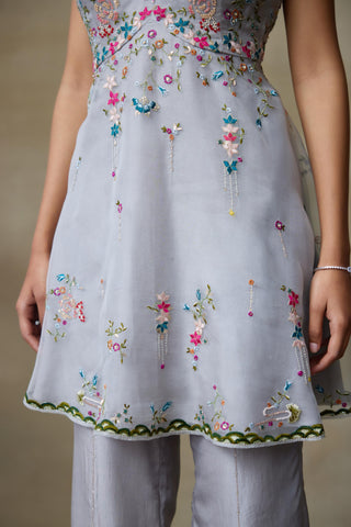 Gray Kurta Set for Indian Wedding – Fancoin by Shasha Gaba