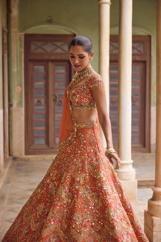 GUL03 Bahaar Lehenga by Tamanna Punjabi Kapoor at Mrs. G