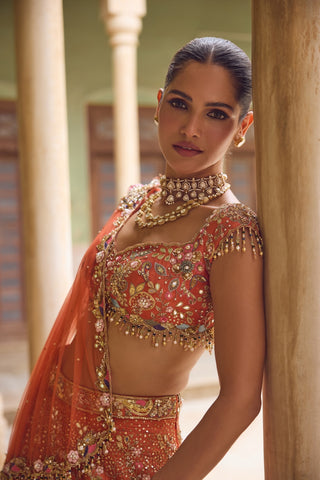 GUL03 Bahaar Lehenga by Tamanna Punjabi Kapoor at Mrs. G