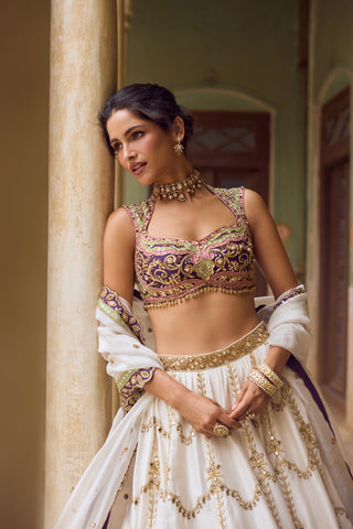 GUL04 Chaand Lehenga by Tamanna Punjabi Kapoor at Mrs. G