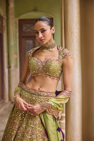 GUL07 Maahira Lehenga by Tamanna Punjabi Kapoor at Mrs. G