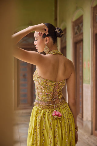 GUL18 Aliyah Lehenga by Tamanna Punjabi Kapoor at Mrs. G