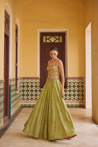 GUL25 Nazm Lehenga by Tamanna Punjabi Kapoor at Mrs. G