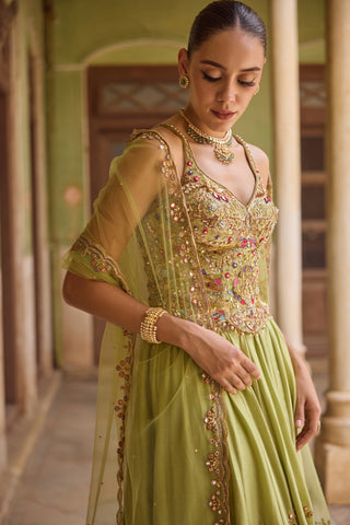 GUL25 Nazm Lehenga by Tamanna Punjabi Kapoor at Mrs. G