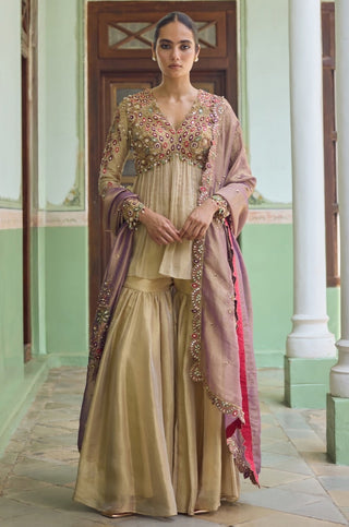 GUL30 Nazia Gharara Set by Tamanna Punjabi Kapoor at Mrs. G