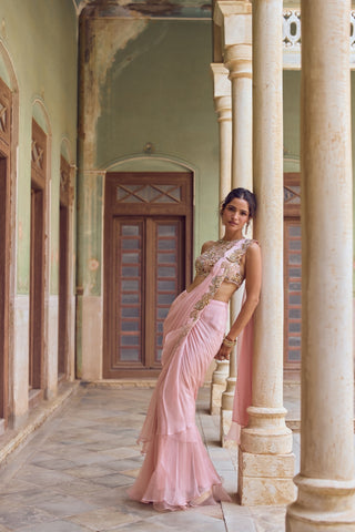 GUL34 Zuni Saree by Tamanna Punjabi Kapoor at Mrs. G