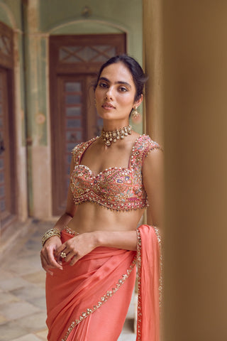 GUL36 Nayra Saree by Tamanna Punjabi Kapoor at Mrs. G