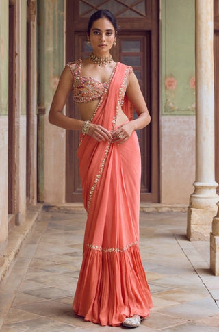 GUL36 Nayra Saree by Tamanna Punjabi Kapoor at Mrs. G