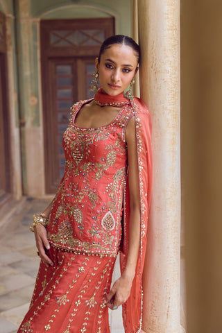 GUL37 Roohani Sharara Set by Tamanna Punjabi Kapoor at Mrs. G