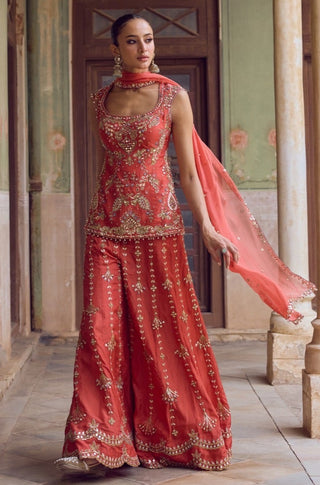 GUL37 Roohani Sharara Set by Tamanna Punjabi Kapoor at Mrs. G