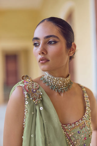 GUL41 Aira Gharara Set by Tamanna Punjabi Kapoor at Mrs. G