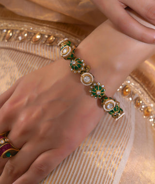 Kada for Indian Weddings – Green Gulnar by Amraani
