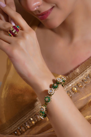 Kada for Indian Weddings – Green Gulnar by Amraani