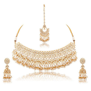 Necklace Set for Indian Weddings – Gold Gulrez by Amraani