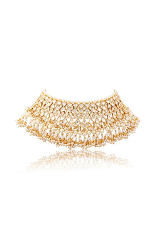 Necklace Set for Indian Weddings – Gold Gulrez by Amraani
