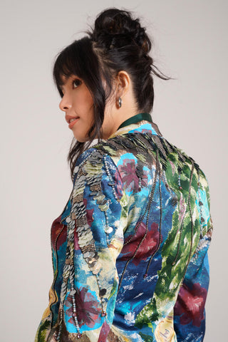 Multicolor Chaya Gaia Blazer Set – Daytime Affair Blazer Set by Advait