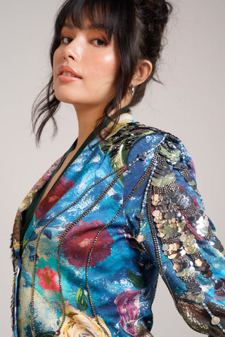 Multicolor Chaya Gaia Blazer Set – Daytime Affair Blazer Set by Advait