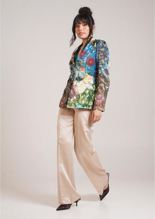 Multicolor Chaya Gaia Blazer Set – Daytime Affair Blazer Set by Advait