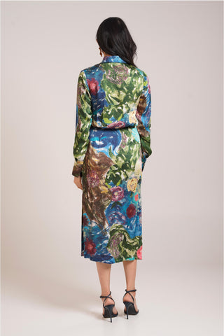 Multicolor Chaya Gaia Shirt Dress – Versatile Daytime Affair Dress by Advait