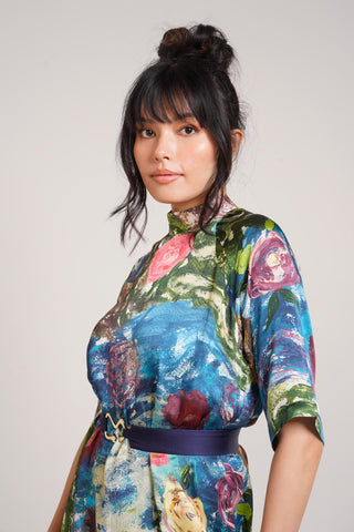 Multicolor Chaya Gaia Short Dress – Trendy Daytime Affair Short Dress by Advait