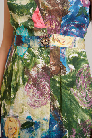 Multicolor Chaya Gaia Midi Dress – Stylish Daytime Affair Midi Dress by Advait