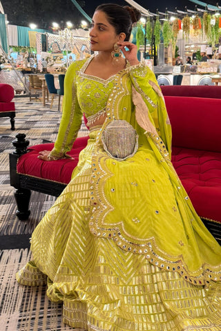 Bucket bag for women for Contemporary Wear - Silver glitz accessory by House of Kosha