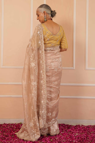 Beige dil se reva saree