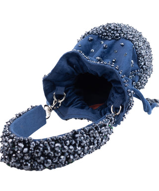 Bucket Bag Contemporary Wear Blue Zaria Bag by House of Kosha