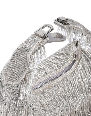 handcrafted handbag for Contemporary Wear – Bailey silver bag by House of Kosha