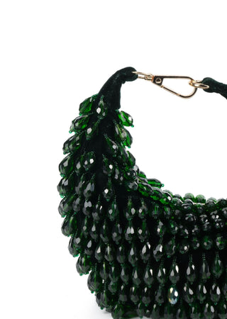embellished hobo bag for Indian Wedding – Ophelia green bag by House of Kosha