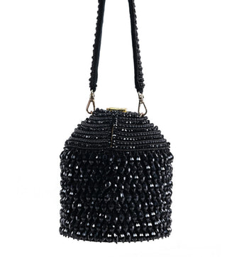 Bucket bag for women for Contemporary Wear – Diana black bucket bag by House of Kosha