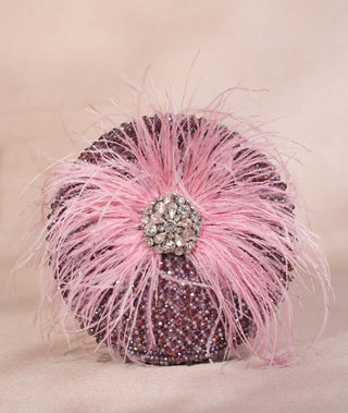 Clutch bag for women for Contemporary Wear - Purple Kiraz embellished clutch by House of Kosha