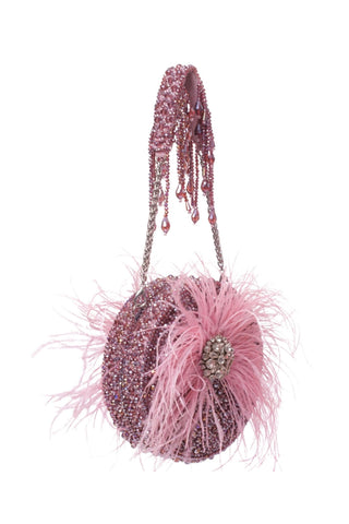 Clutch bag for women for Contemporary Wear - Purple Kiraz embellished clutch by House of Kosha