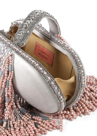 Capsule bag for women for Contemporary Wear – Azmat grey capsule bag by House of Kosha