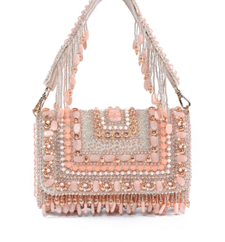 Clutch bag for women for Indian Wedding – Noor pastel ivory clutch by House of Kosha