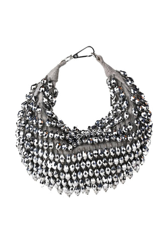 Hobo bag for women for Contemporary Wear – Ophelia silver hobo bag by House of Kosha