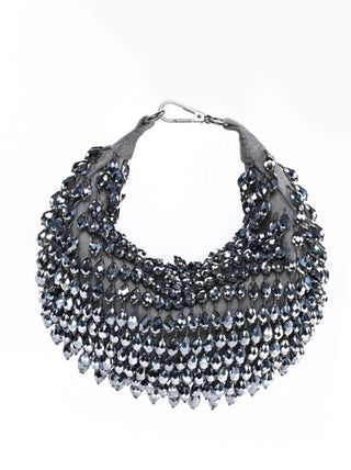 Hobo bag for women for Contemporary Wear – Ophelia silver hobo bag by House of Kosha