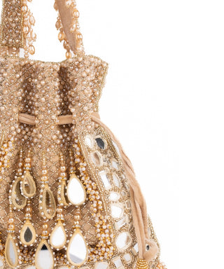Potli Bag Indian Wedding Gold Tarah Potli by House of Kosha